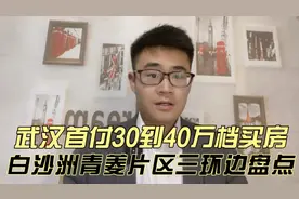 武汉买房首付30到40万起，快来看看白沙洲青菱三环边盘点项目视频封面