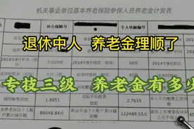 退休中人养老金计算实例（一），专技三级，养老金能过7000元吗视频封面