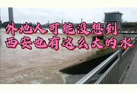 外地人可能不知道西安其实河流挺多的。八水绕长安。夏季水势很猛视频封面