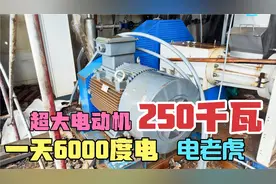 第一次见这么大的电机，一天消耗6000度电，250千瓦，妥妥电老虎视频封面