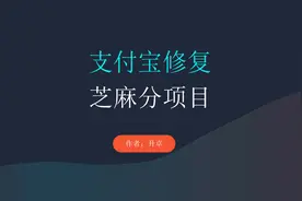 支付宝修复芝麻分项目视频封面