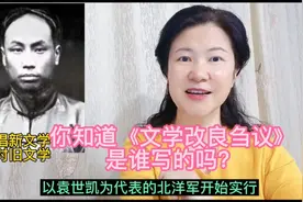 #铭记历史#民国故事 文学改良刍议提出文章不用陈套语不讲对仗等视频封面