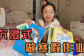 寒假作业有点多，小祎诺每天完成一点，沉浸式写作业又快又解压！视频封面