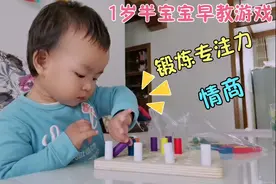 1岁半宝宝做早教，2个游戏锻炼专注力和情商，孩子越玩越聪明