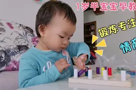 1岁半宝宝做早教，2个游戏锻炼专注力和情商，孩子越玩越聪明视频封面