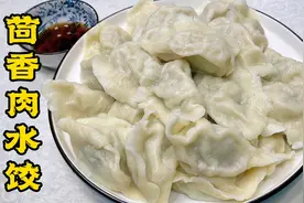 茴香肉水饺怎么调馅不出水？正确做法来了，鲜香四溢、不干不柴！