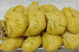 两掺面的素包子，营养好吃简单易做，两三块钱做一大盘@家庭美食