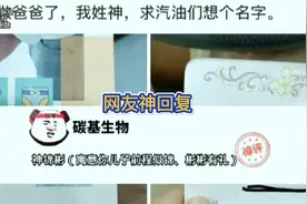这届网友神回复，我姓神，请给我儿子取个名字，神净冰。视频封面