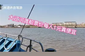 实拍辽宁大辽河营口渡口站，渡船票价每人1元，真便宜视频封面