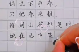 硬笔楷书规范字书写古诗文《卜算子.咏梅》视频封面