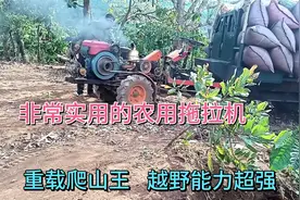 很实用的农用拖拉机，越野能力超强，重载爬坡很给力视频封面