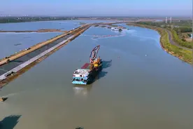 你知道江淮大运河多宽多深吗？一镜到底话说引江济淮，派河航道…视频封面