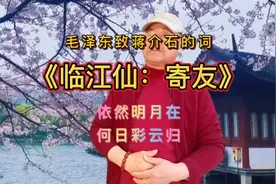 毛泽东致蒋介石的词《临江仙：寄友》依然明月在，何日彩云归视频封面