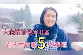 目前农村面临的5大难题，不是收入问题，好多农民朋友都逃不过视频封面