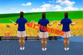 最新流行DJ广场舞《骑上我的小骆驼》舞步动感时尚，背面演示