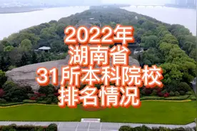 2022年湖南省31所本科院校排名情况视频封面