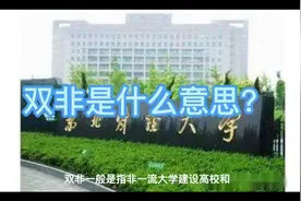 双非是什么意思？视频封面
