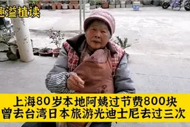上海80岁本地阿姨过节费800块曾去台湾日本旅游  迪士尼去过三次视频封面