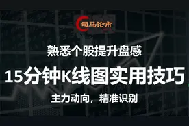 熟悉个股提升盘感，15分钟K线图实用技巧，主力动向精准识别！视频封面