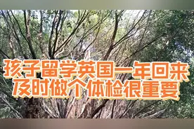 孩子留学英国一年硕士回来，健康体检有必要，儿子要注意哪些方面视频封面