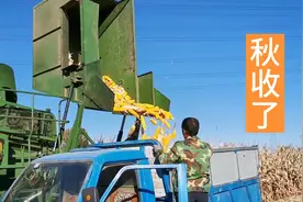 河北张家口农民秋收玉米了，大哥花五万买了收割机，收一亩150元视频封面