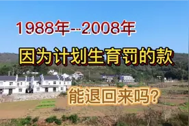 1988年--2008年，因为计划生育罚的款，能退回来吗？视频封面