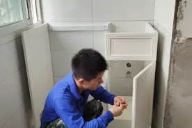 1200元铝合金材质洗衣机柜，可以洗衣服刷牙洗脸，你家阳台安装没视频封面