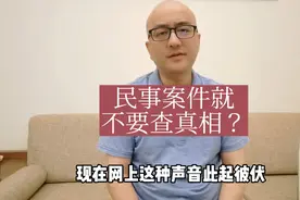 民事案件就不要查真相，查明事实，分清是非，才能承担责任视频封面
