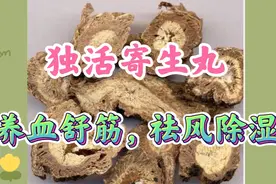 独活寄生丸，养血舒筋祛风除湿，用于风寒湿痹，腰膝冷痛屈伸不利视频封面