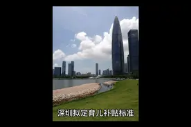 深圳拟定育儿补贴标准，真金白银的补贴你会选择生吗？视频封面