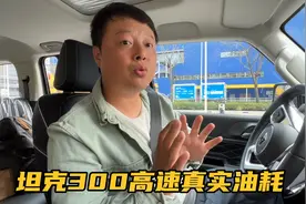 坦克300提车第二天，跑200多公里高速测真实油耗，10个油能接受吗视频封面