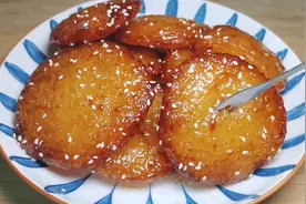 长沙网红小吃，糖油粑粑，做法简单，外酥里糯超解馋视频封面