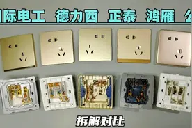 国际电工，德力西，正泰，鸿雁，公牛五款插座拆解对比视频封面