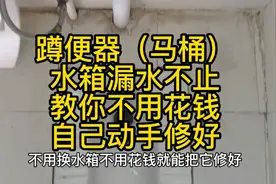蹲便器（马桶）水箱漏水不止，教你不用花钱，自己动手修好。视频封面