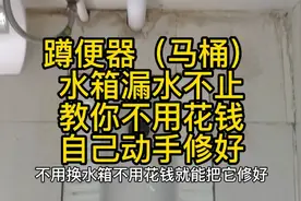 蹲便器（马桶）水箱漏水不止，教你不用花钱，自己动手修好。视频封面