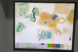 快递物流 X光机安检快件