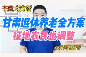 甘肃退休人员养老金方案出台，征地农民也调整视频封面