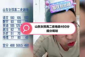 山东女孩高二史政地460分提分规划视频封面