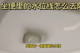 坐便里一圈黄黄的水位线怎么去除？钟点工用这个神器轻松搞定