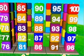 宝宝英语启蒙动画 学习数字数数从1数到100 英文数字启蒙