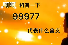 99977它是一个网络词语，那它代表什么意思呢视频封面