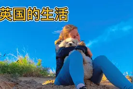在英国的生活日常，和家人在夕阳下散步，简单美好视频封面