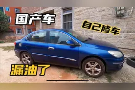 10年的国产车出现漏油，汽修厂要100多，小伙自己修只花了18块钱视频封面