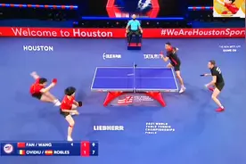 21世乒赛～男双樊振东/王楚钦 3比1成功晋级   精彩时刻视频封面