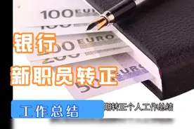 银行新职员试用期转正个人总结视频封面