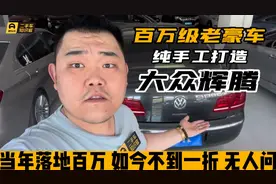 当年落地100W的大众辉腾，现如今一折不到，竟然没人敢入手！视频封面