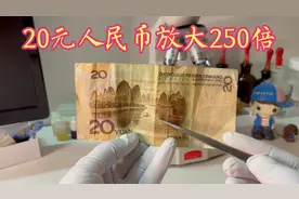 把20元人民币放大250倍，看在江中的老爷爷在做什么！视频封面