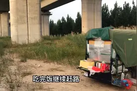 50岁大叔去上海打工，电动三轮拉着全部生活用品，一路风餐露宿视频封面