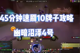 魔兽世界:45分钟速刷10牌子攻略之幽暗沼泽4号，白给的一个boss视频封面
