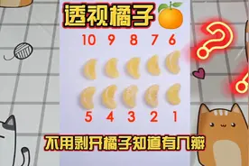 揭秘透视橘子：不剥开橘子就能知道里面有几瓣是真的吗？太神奇了视频封面